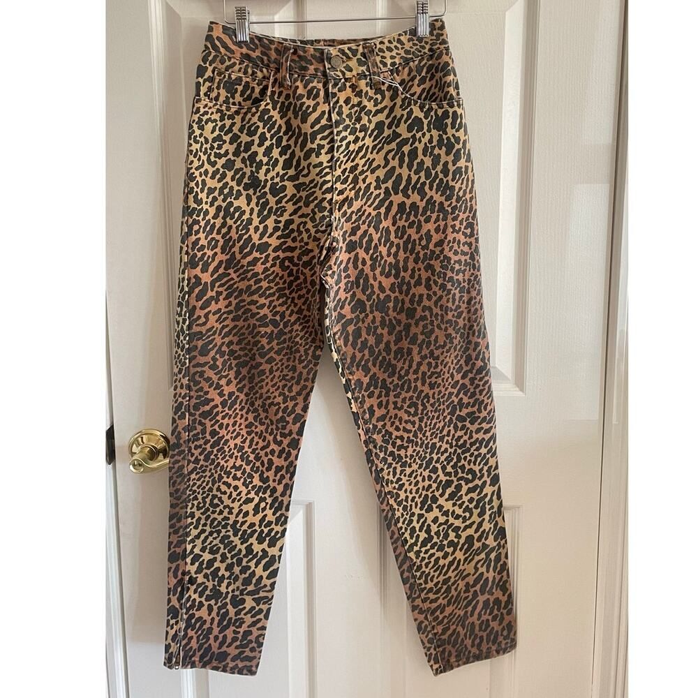 Vintage GUESS Georges Marciano Leopard Cheetah Jeans Size 30